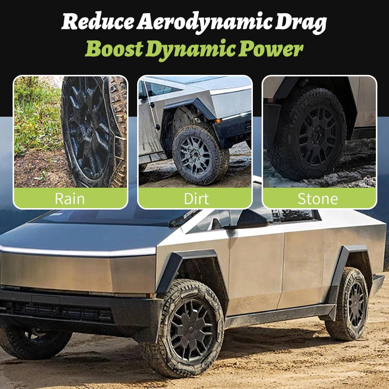 Design for Tesla Cybertruck Center Hub Cover Set for Factory Wheels Ru