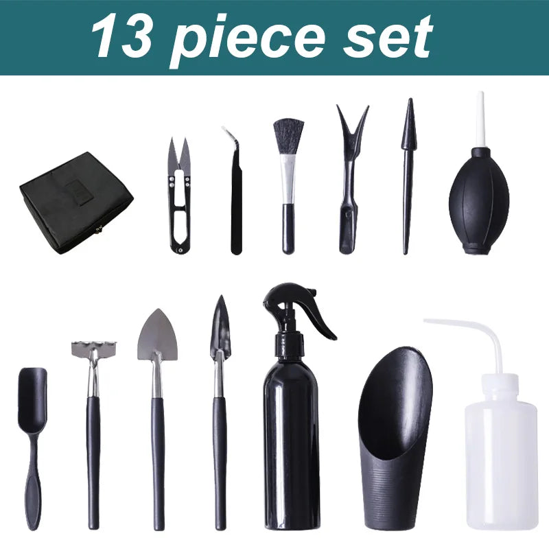 Plants Tool Set Succulent Tools Miniature Planting Set Fairy Garden Plant Care Indoor Care For Cactus Houseplant Bonsai Tool Kit
