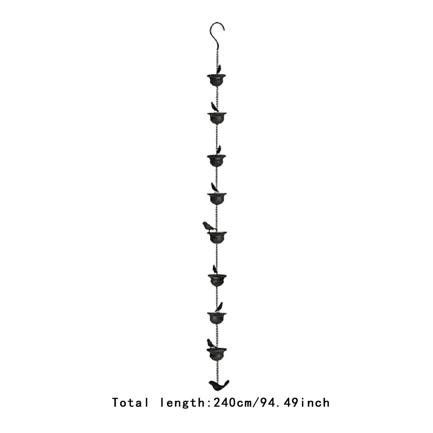3.3ft Rain Chain Garden Decor Outside Outside Gutter Downspout in Summer Park Embellishment Gutters Downspout Downspout Chain