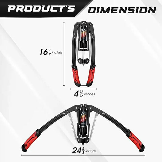 Adjustable Hydraulic Arm Exerciser - 22-440lbs Resistance Strength Trainer | AlluCanFind