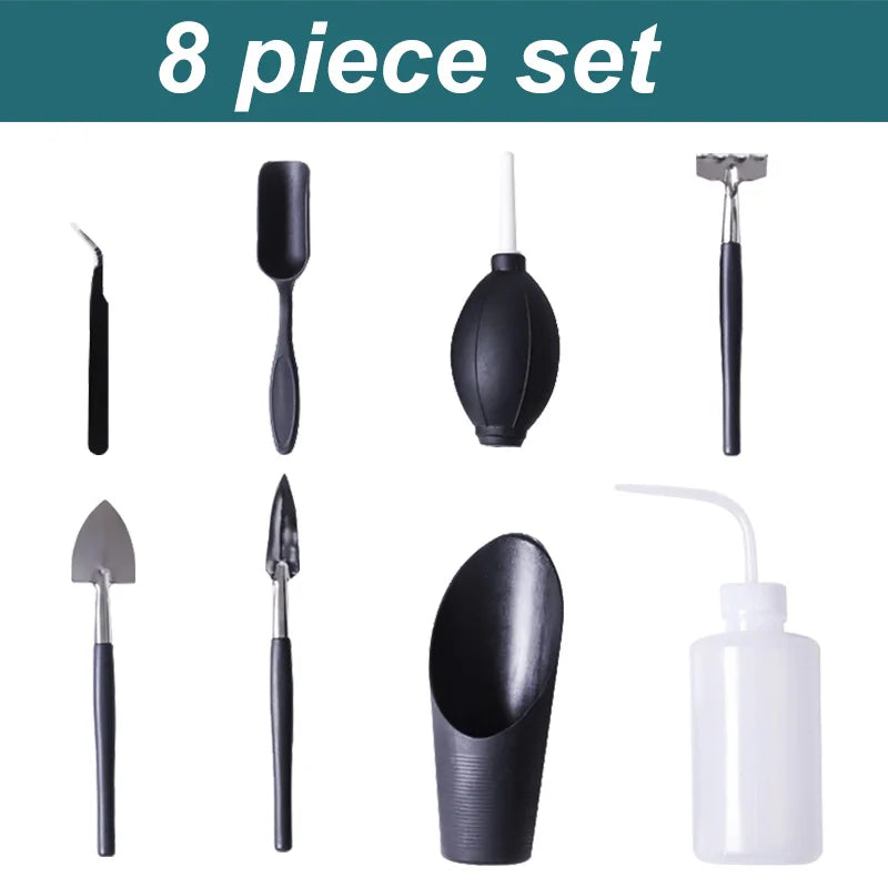 Plants Tool Set Succulent Tools Miniature Planting Set Fairy Garden Plant Care Indoor Care For Cactus Houseplant Bonsai Tool Kit