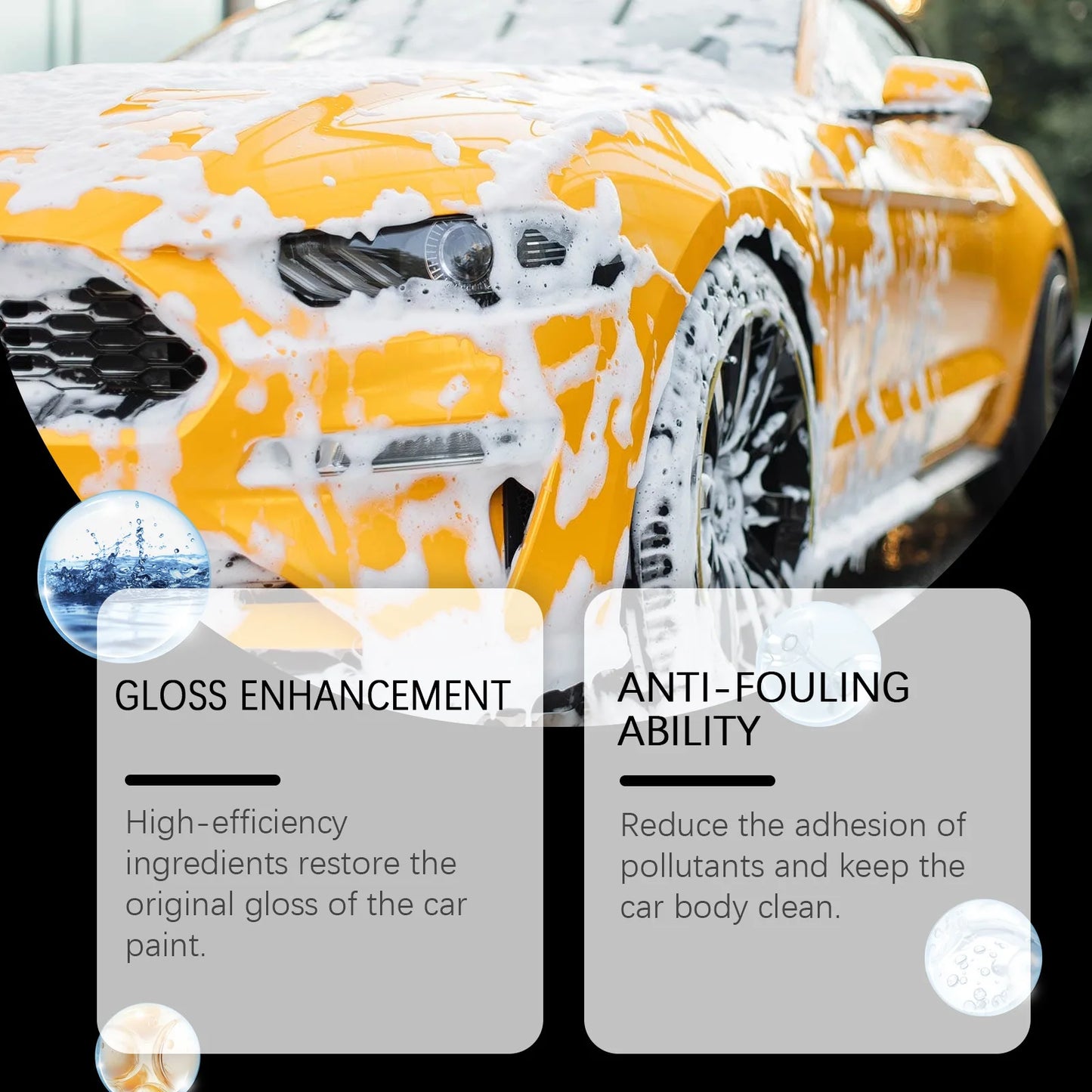 Rayhong 100ml Car Wash Foaming Cleaner Car Paint Care Remove Stain Dir