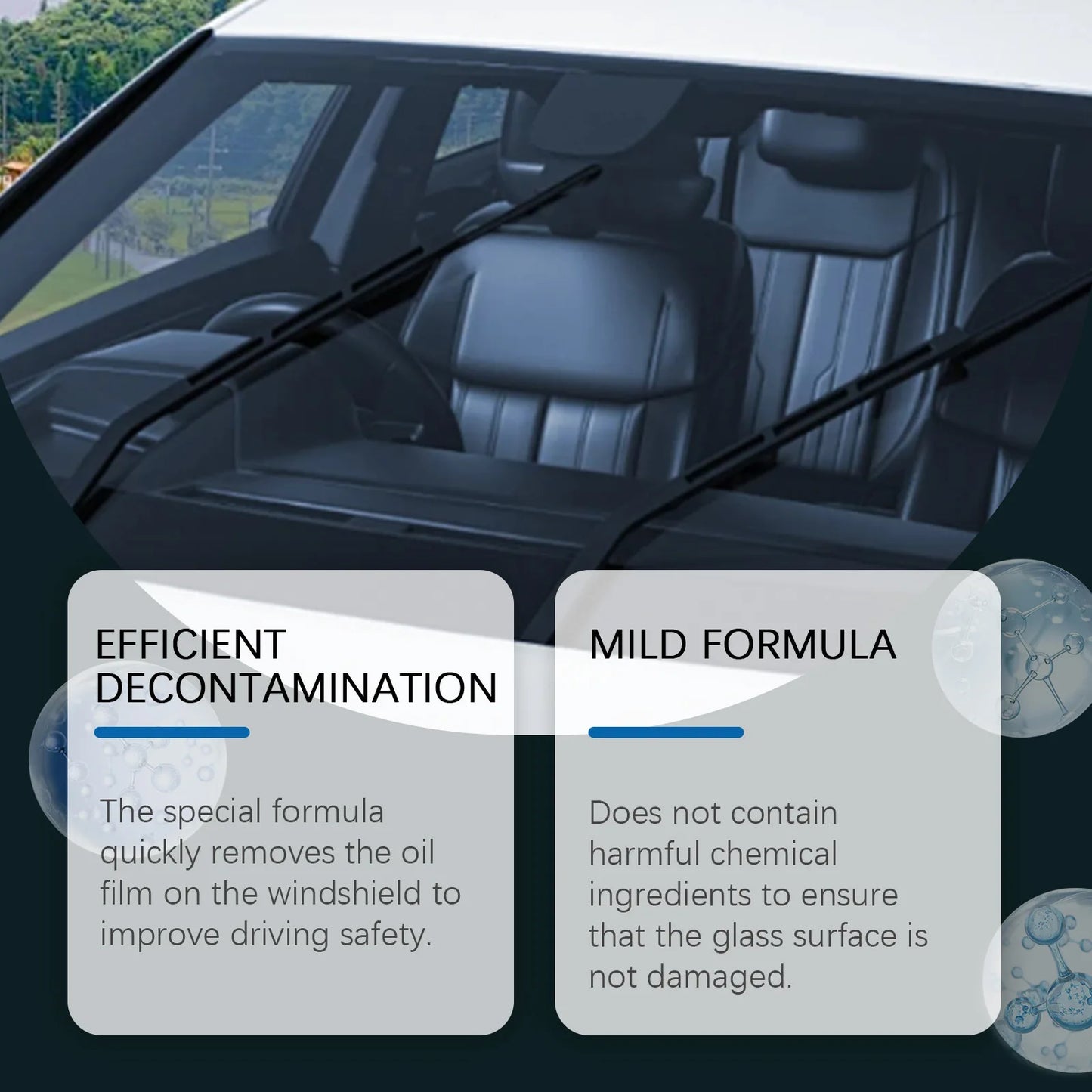 Homonth 20pcs Car Window Oil Film Remover Windshield Cleaner Auto Glass Polishing Stains Remove Wiper Fluid Tablets Car Care