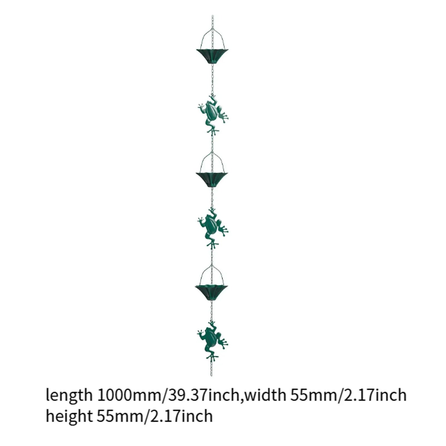 3.3ft Rain Chain Garden Decor Outside Outside Gutter Downspout in Summer Park Embellishment Gutters Downspout Downspout Chain