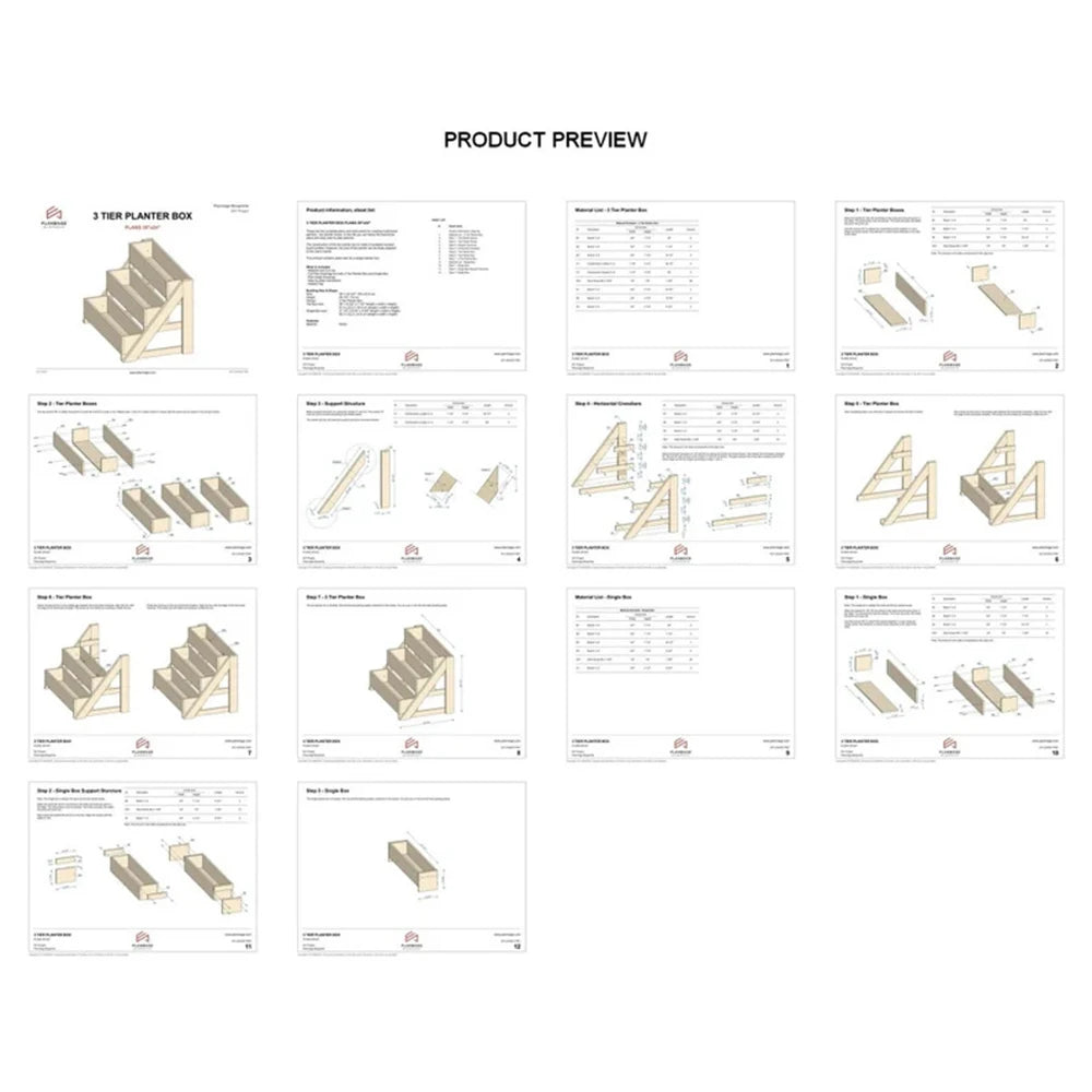 3-Tier Planter Box Plans - Build a Beautiful Outdoor Garden Display | AlluCanFind