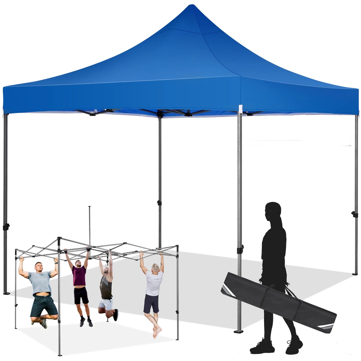 3x3m Pop up Canopy Tent Folding Gazebo Without Sidewall Commercial Outdoor Party Tent Waterproof Wedding Gazebo With Handle Bag