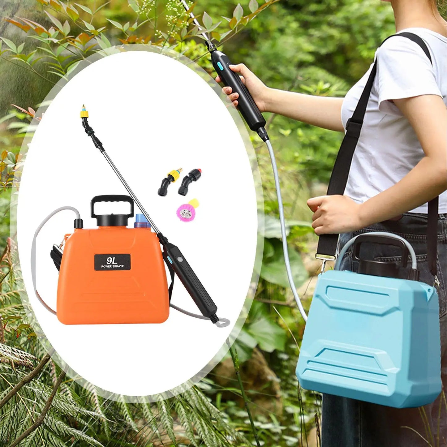 Garden Electric Sprayer Gardening Sprayer Portable Weed Courtyard Sprayer  Mist Nozzles Weed Sprayer Yard Water Level Scale