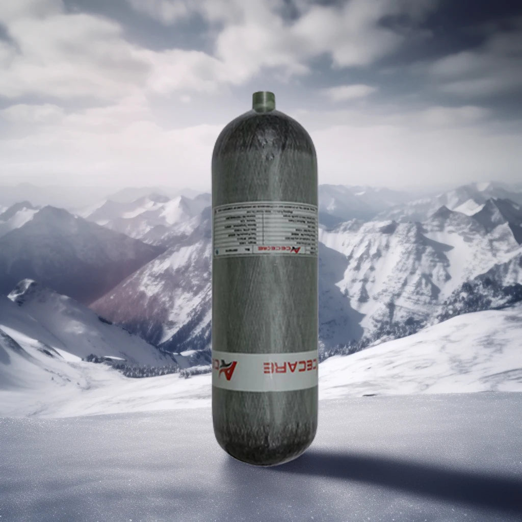 ACECARE 4500Psi 300Bar 6.8L Carbon Fiber Cylinder High Pressure Tank HPA for Scuba Diving M18*1.5