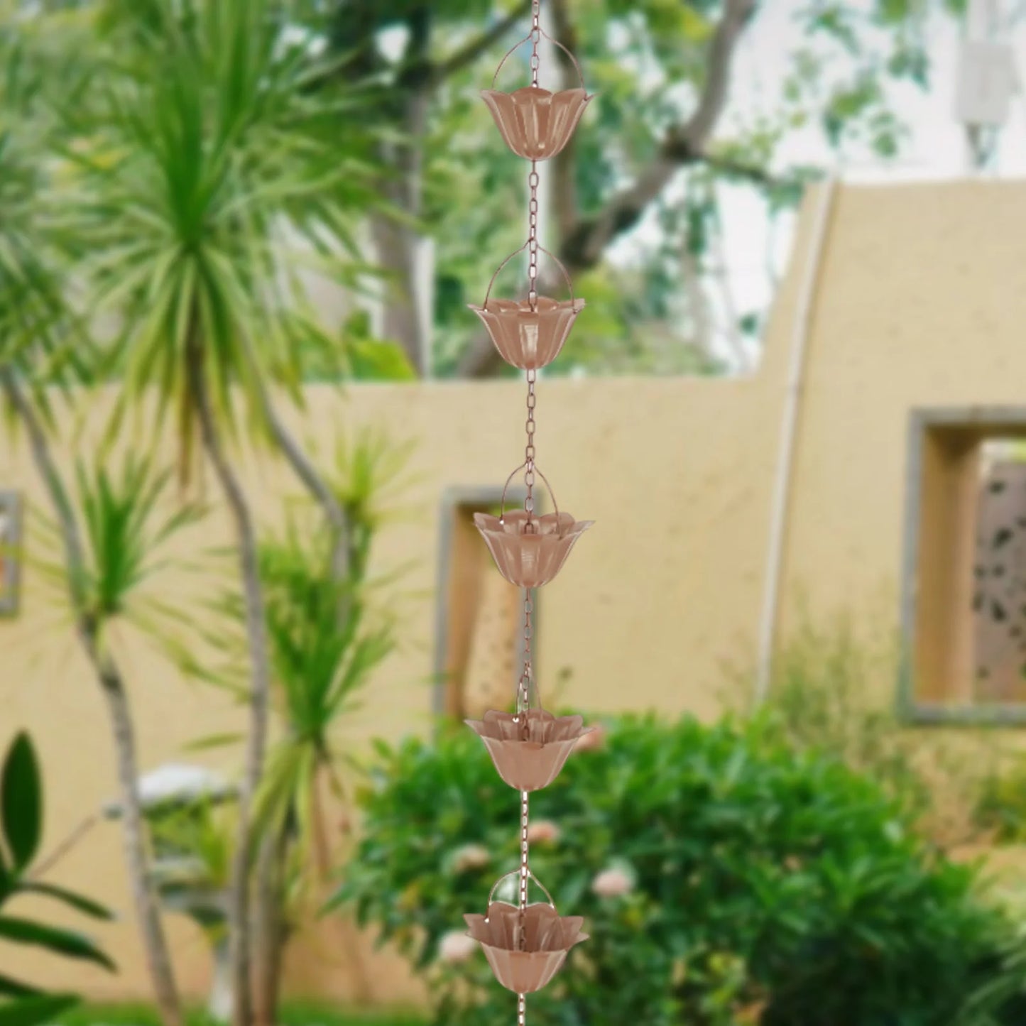 3.3ft Rain Chain Garden Decor Outside Outside Gutter Downspout in Summer Park Embellishment Gutters Downspout Downspout Chain
