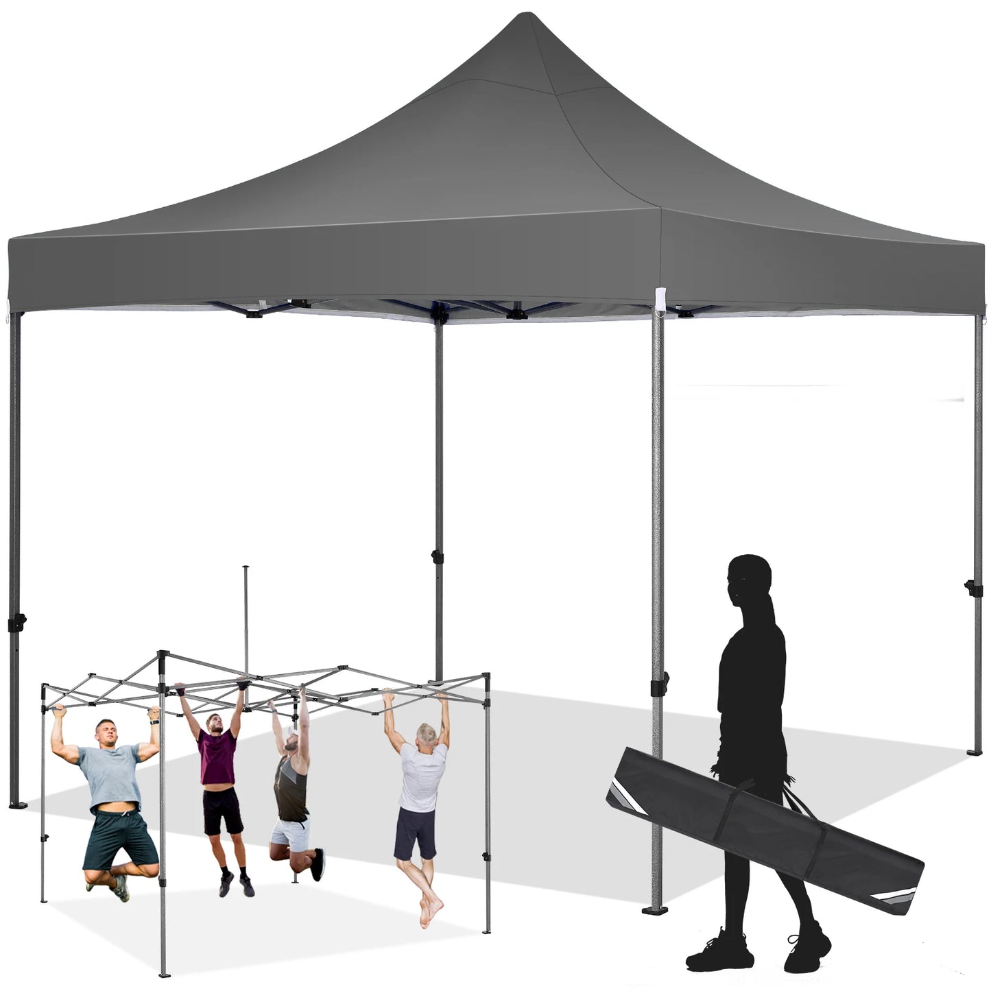 3x3m Pop up Canopy Tent Folding Gazebo Without Sidewall Commercial Outdoor Party Tent Waterproof Wedding Gazebo With Handle Bag