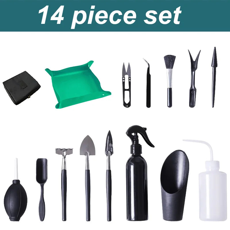 Plants Tool Set Succulent Tools Miniature Planting Set Fairy Garden Plant Care Indoor Care For Cactus Houseplant Bonsai Tool Kit