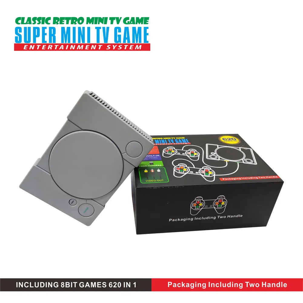 Classic Mini TV Video Plug and Play Game Console, 2 Controllers, TV Out, AV Cable, Game Box, Gift