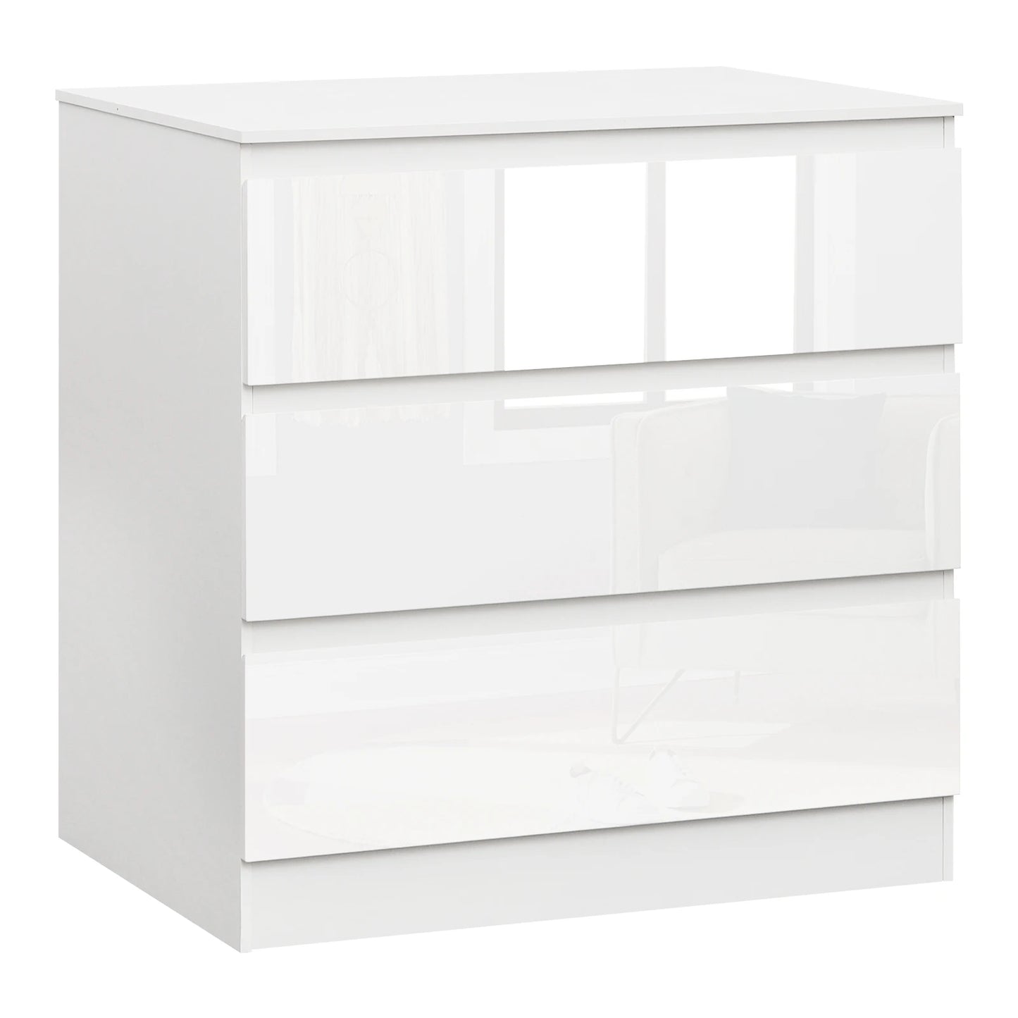 WOLTU 3-Drawer Chest Storage Cabinet Bedroom Wardrobe Sideboard Particleboard Bedside Table for Living Room Study Bedroom