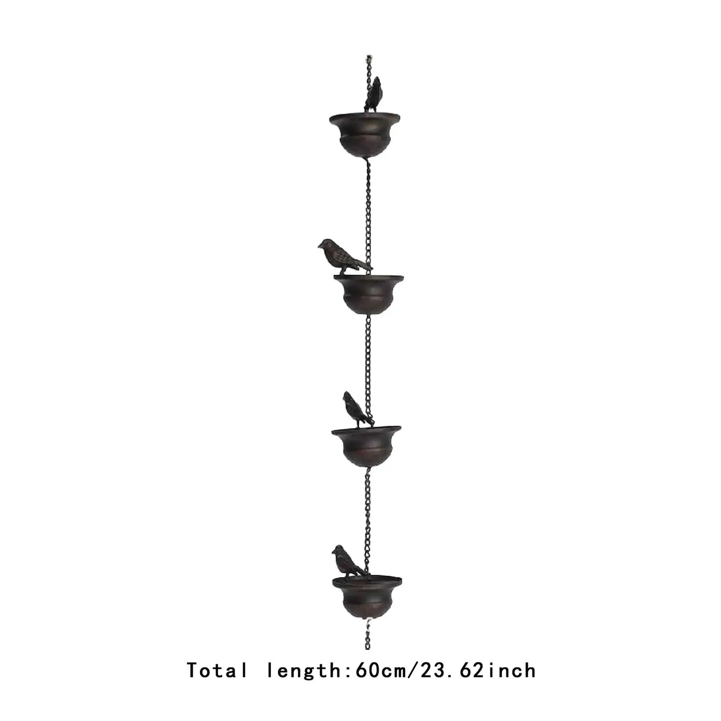 3.3ft Rain Chain Garden Decor Outside Outside Gutter Downspout in Summer Park Embellishment Gutters Downspout Downspout Chain