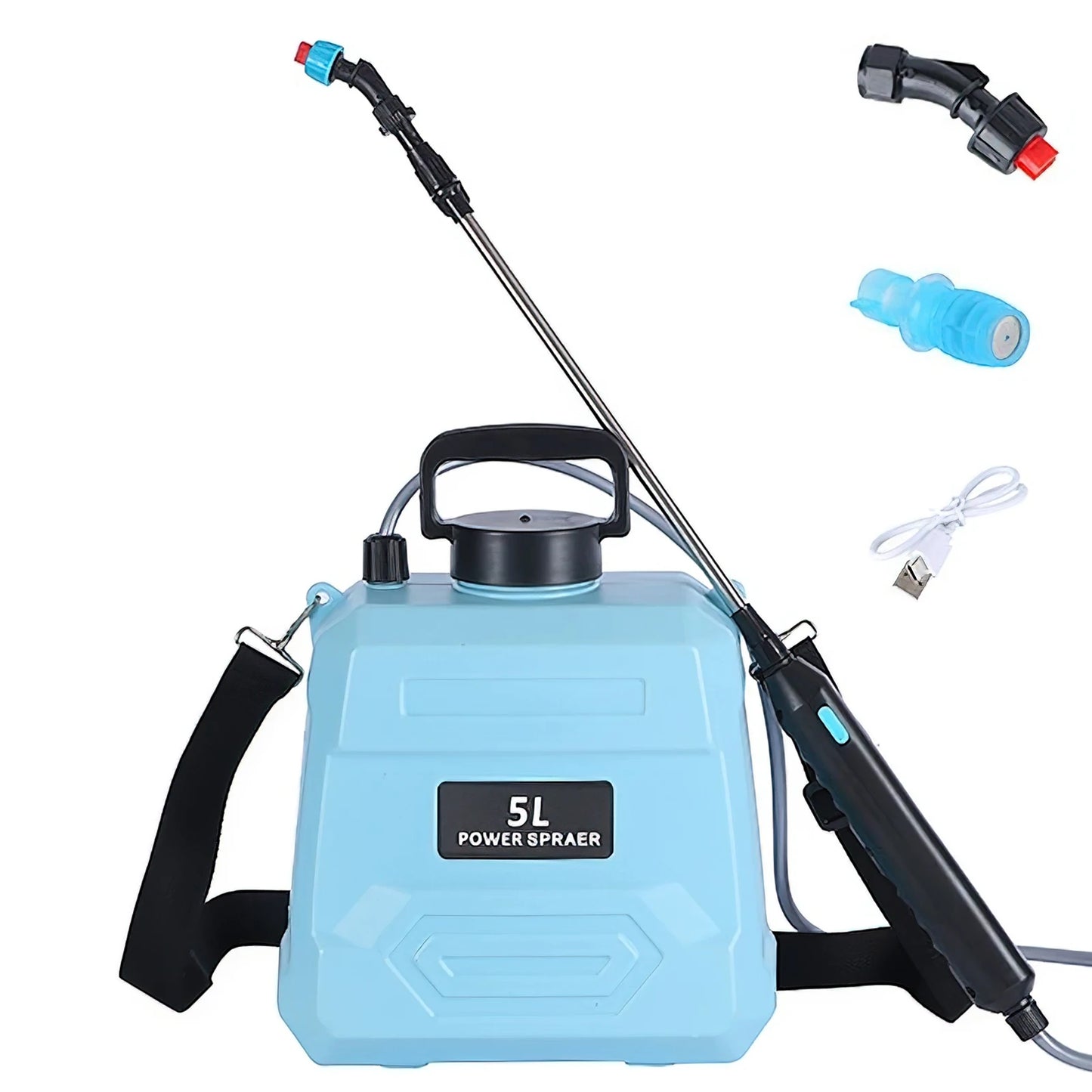 Electric Sprayer 8L water Can With Spray Gun Automatic Garden Mister USB Rechargeable Irrigation Tool