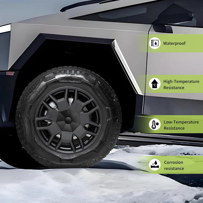 Design for Tesla Cybertruck Center Hub Cover Set for Factory Wheels Ru