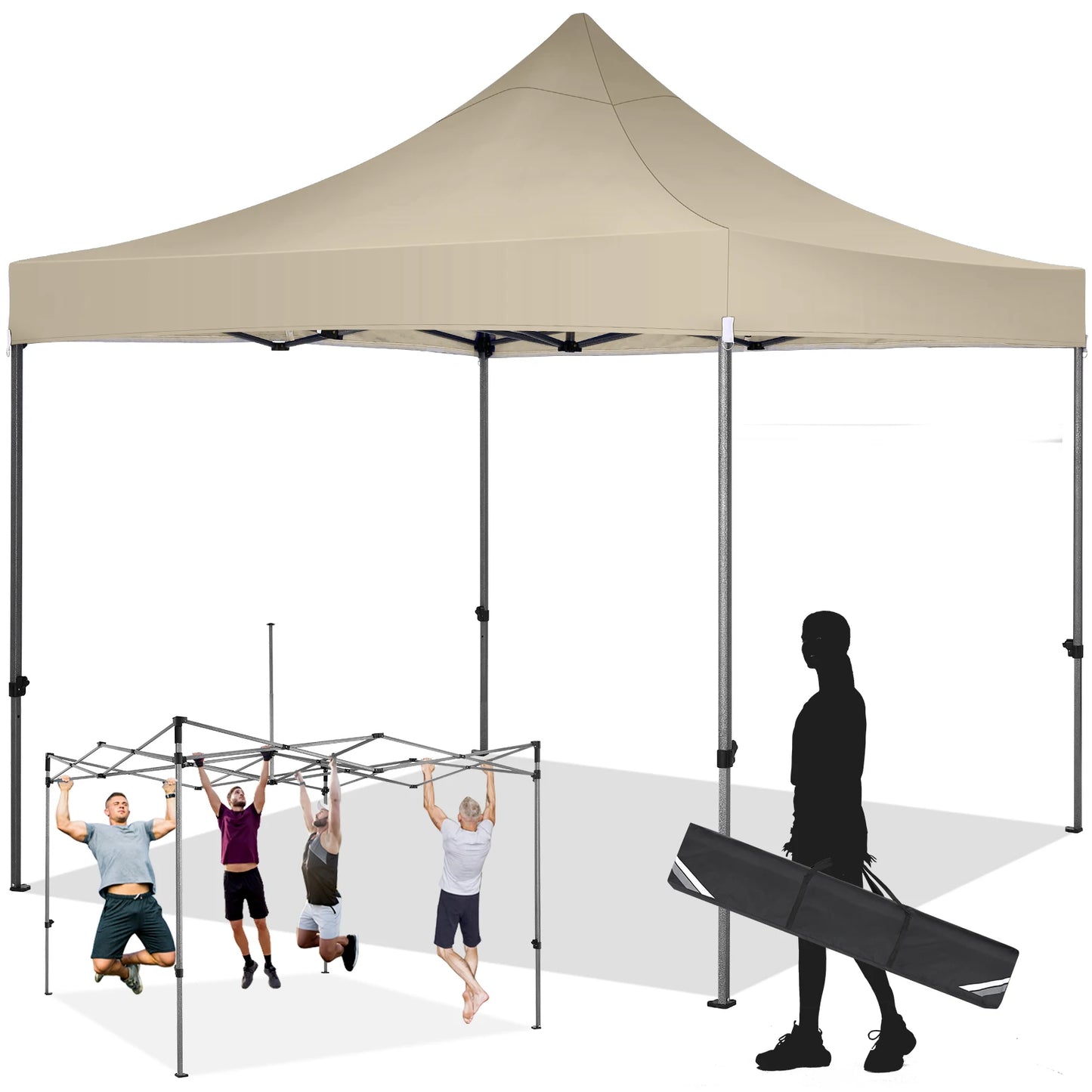 3x3m Pop up Canopy Tent Folding Gazebo Without Sidewall Commercial Outdoor Party Tent Waterproof Wedding Gazebo With Handle Bag