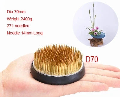 Japanese Ikebana Kenzan Flower Pot Base Holder Frog Floral Metal Tool