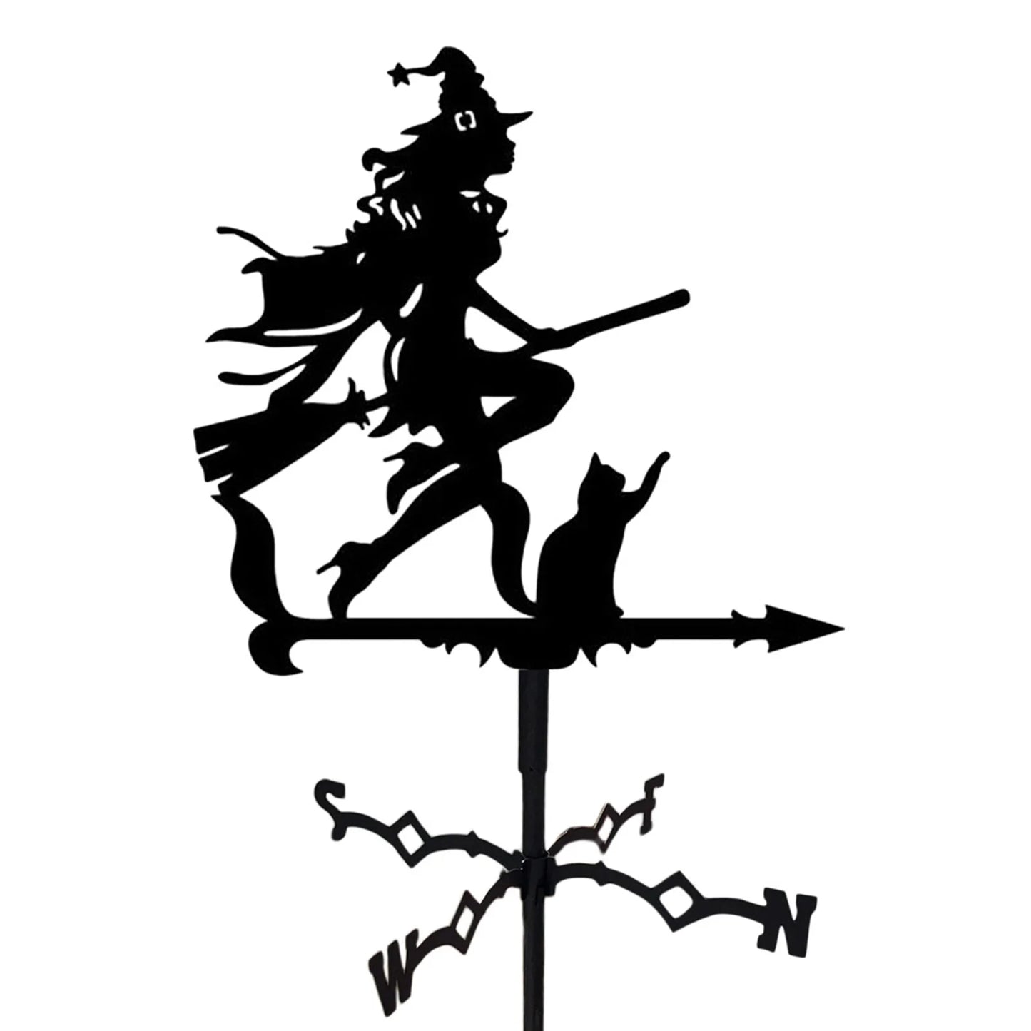 Iron Rooster Weather Vane Metal Weather Vane Painted Ornament For Roof Shack Indicating Wind Direction Yard Decor Cock Decorated