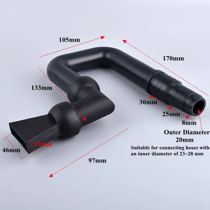 1PC Black /Transparent Aquarium Fish Tank Water Pump Duckbill Water Outlet Nozzle Duckbilled Sprinklers Return Pipe Fitting