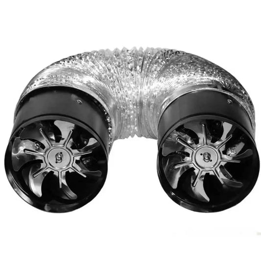 220V Round Duct Fan 4" 6" Booster Exhaust Ventilator Ventilation Vent