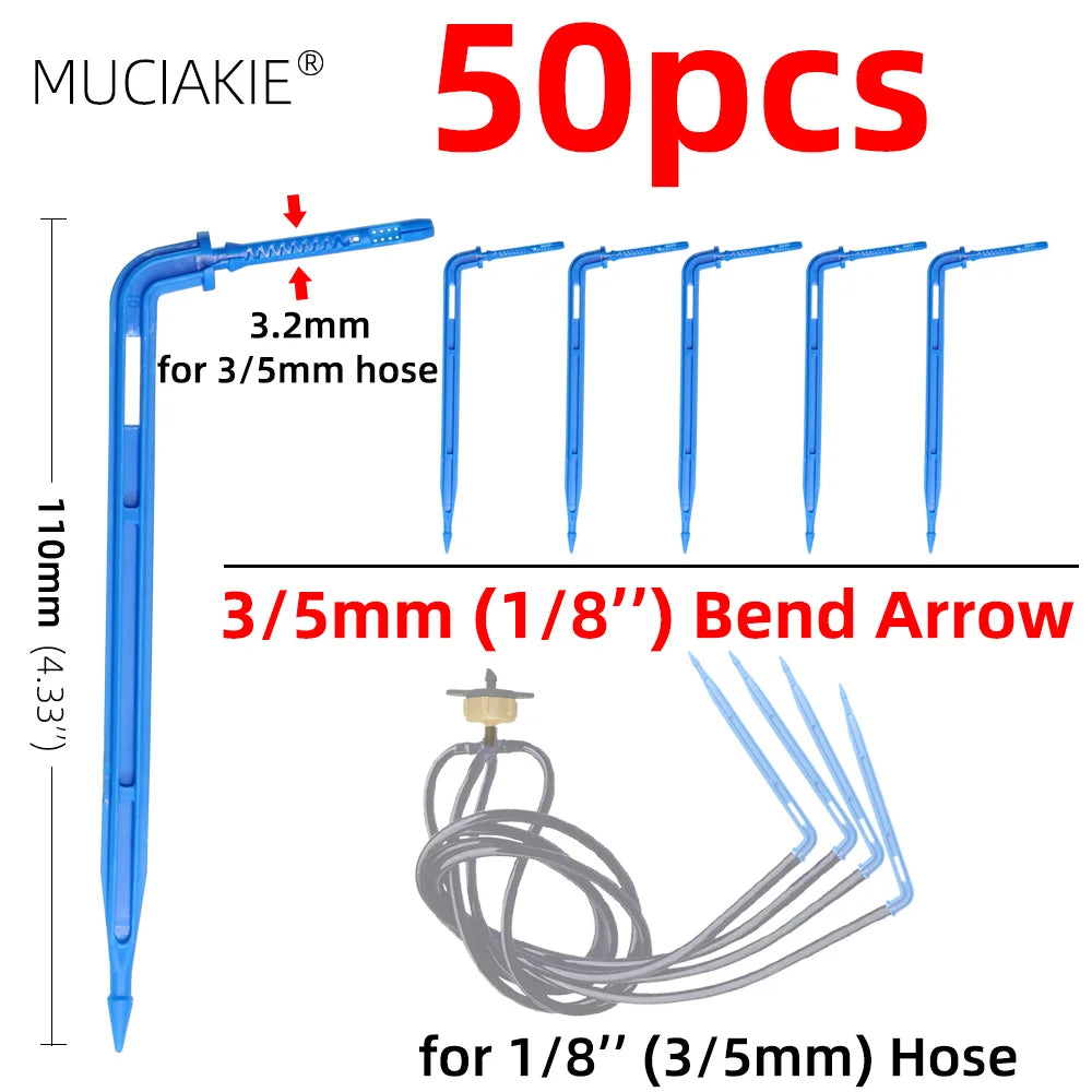 Greenhouse drip irrigation 4-way drip arrow 2-way transmitter irrigation system Potted plants with greenhouse suite 10set 20set