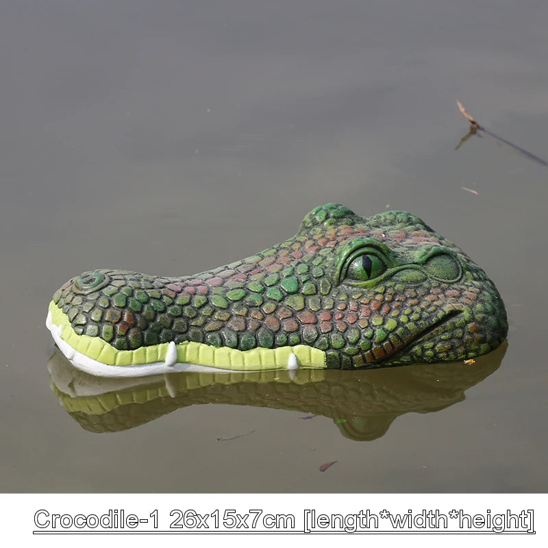Creative Resin Floating Crocodile Hippo Scary Statue Outdoor Garden Pond Decoration For Home Garden Halloween Decor Ornament