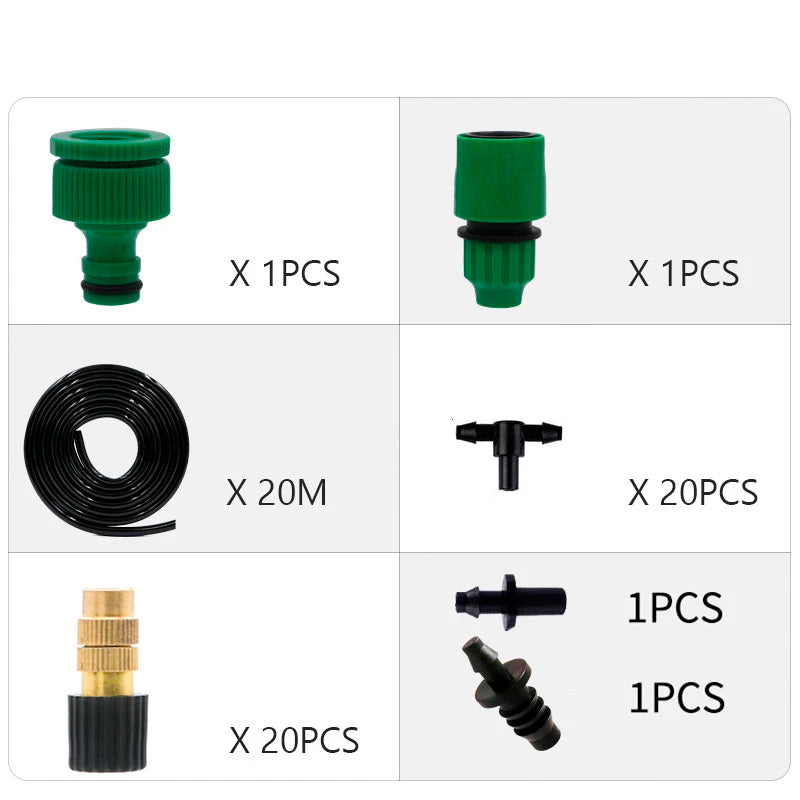 Garden Watering system Automatic Irrigation Spray Sprinkler System Garden Potted Drip Irrigation Kit Spray cooling kit