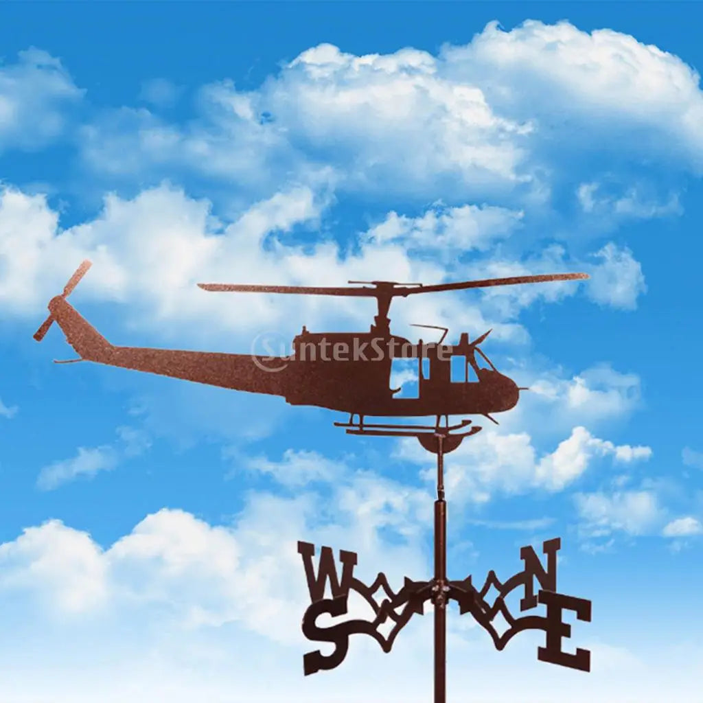 Weathervane Weather Vanes Roofs Retro Garden Stake Weather Vane Measuring Tools Outdoor Roof Decoration Architecture Decor Craft