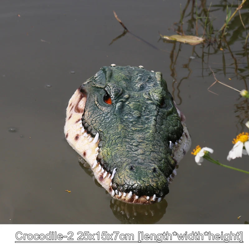 Creative Resin Floating Crocodile Hippo Scary Statue Outdoor Garden Pond Decoration For Home Garden Halloween Decor Ornament