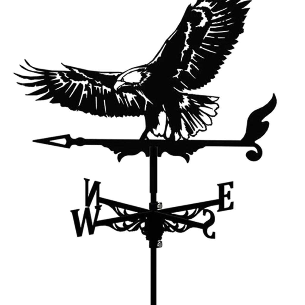 Weathervane Weather Vanes Roofs Retro Garden Stake Weather Vane Measuring Tools Outdoor Roof Decoration Architecture Decor Craft
