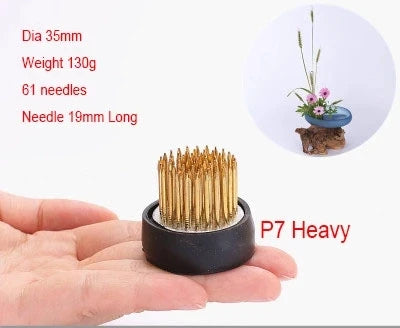 Japanese Ikebana Kenzan Flower Pot Base Holder Frog Floral Metal Tool