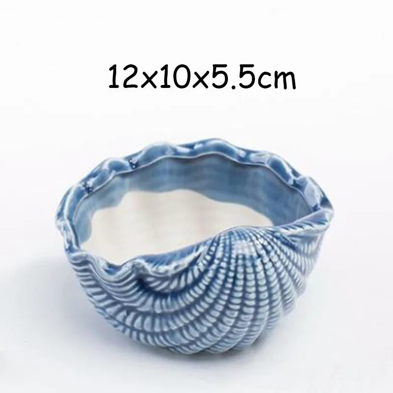 Pocelain Blue Fish Flower Vase European Style Cute Fleshy Flowerpot Mini Bonsai Cactus Flower Pot for Home Garden Home Decor