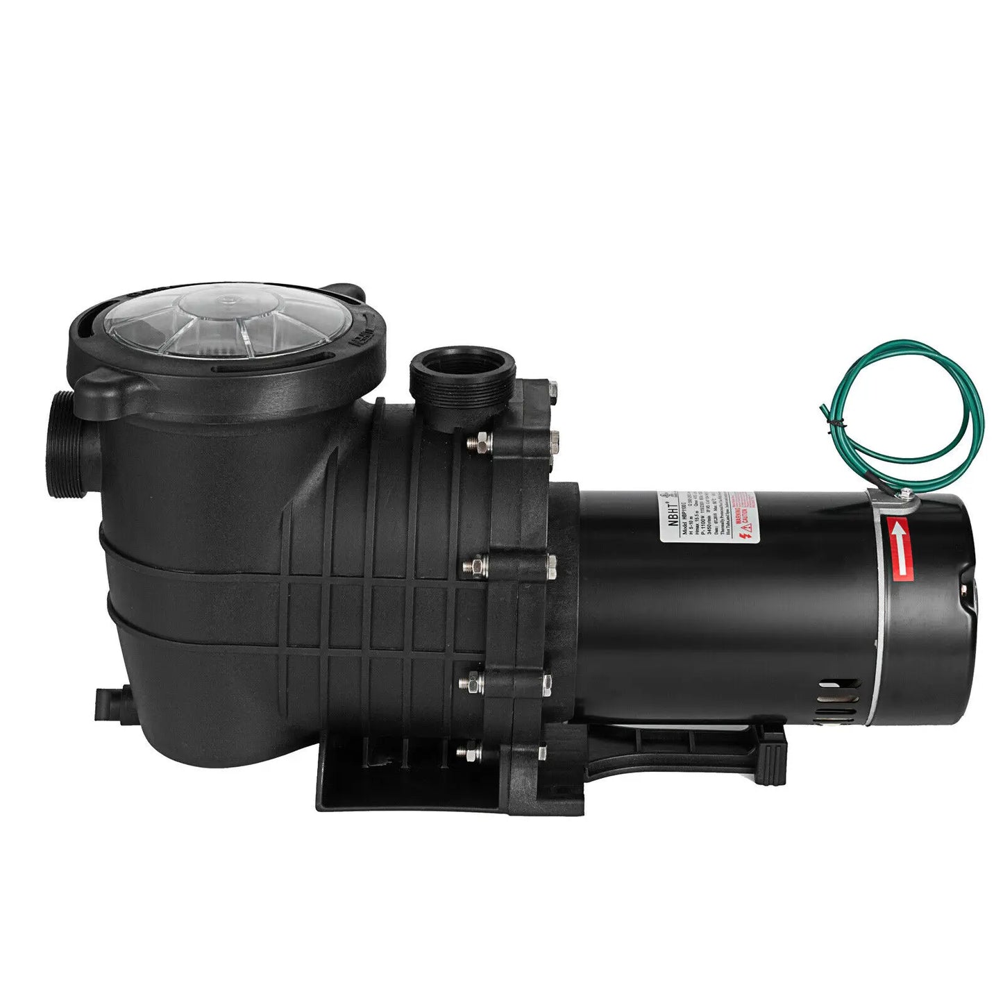 2HP Swimming Pool Filter Pump Motor W/Strainer Hi-Flo Aquarium Water Pumps For Ground Pool Purifier Water Circulation Pool Pump