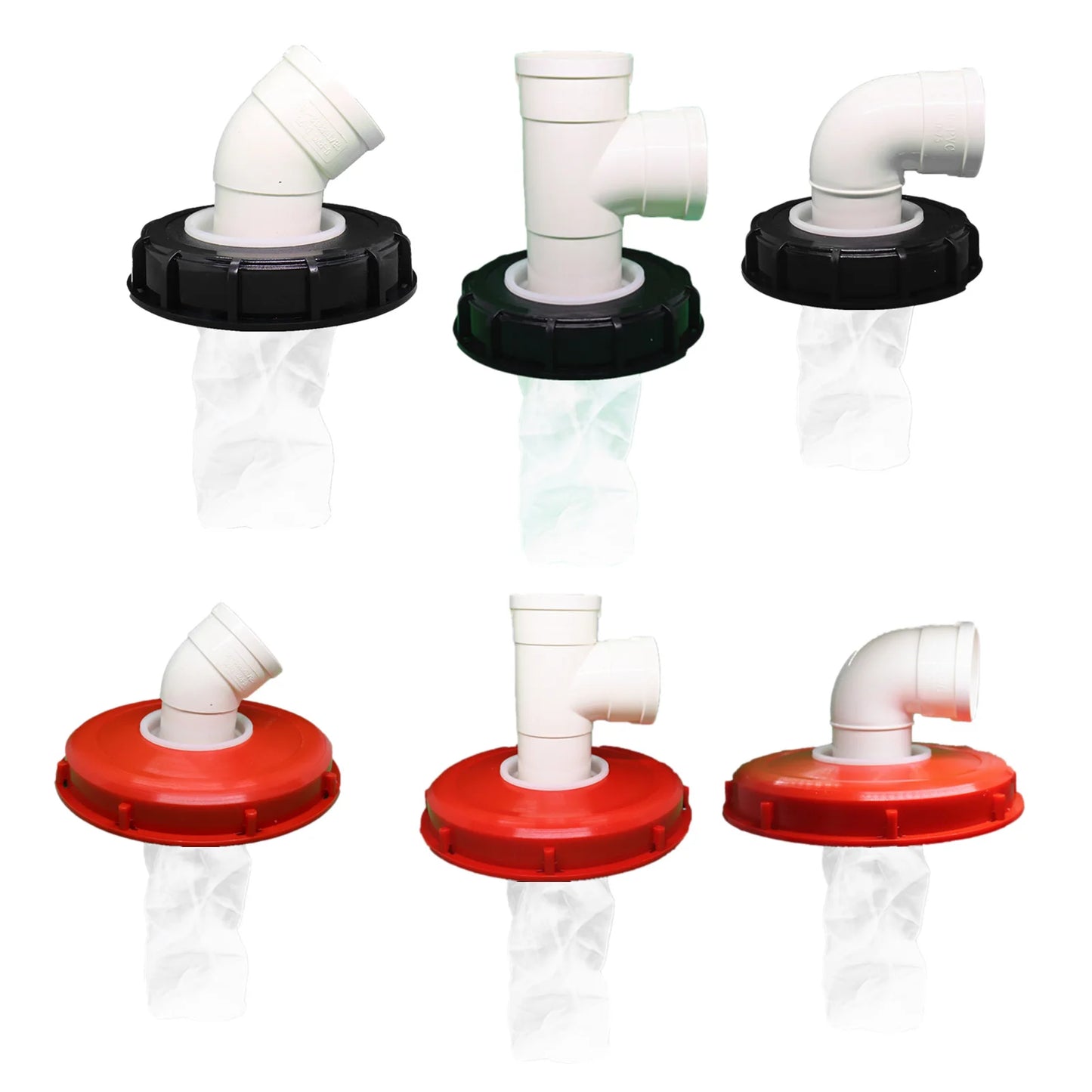 163mm/245mm IBC Lid Filter For Rainwater Tank IBC Plastic Filter Cover With Filter Net IBC Tank Parts For Home Garden Drop Ship