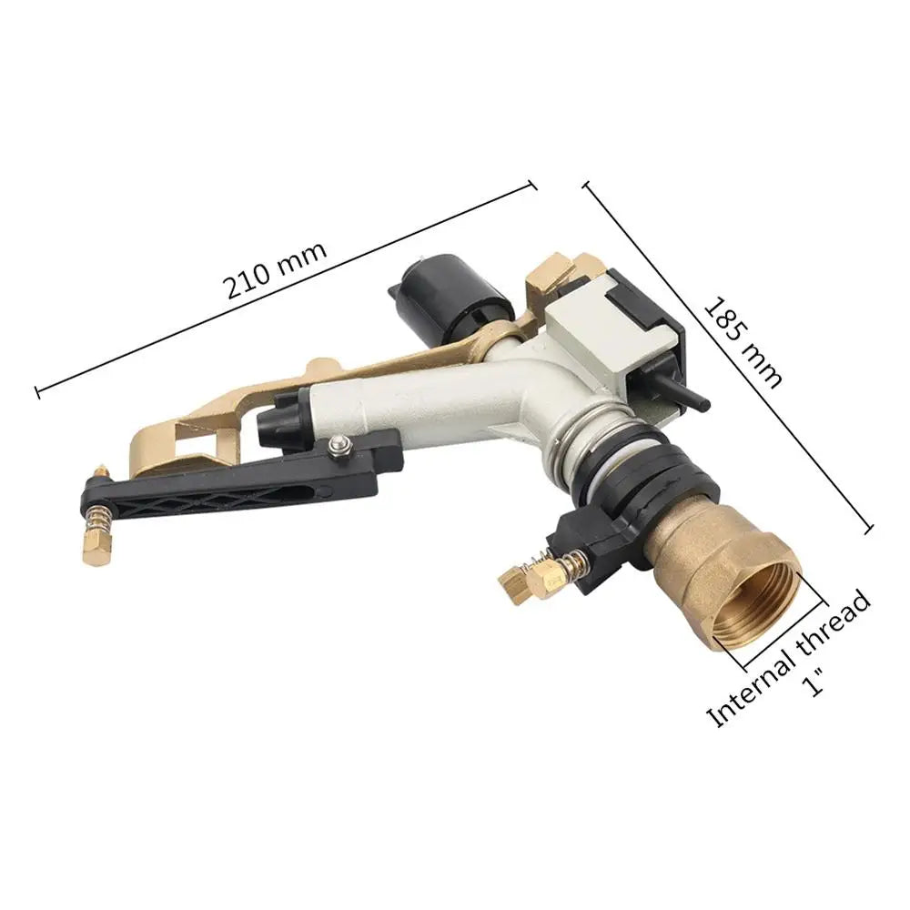 G1" Female Thread Rocker Impact Sprinkler Gun Big Spray Covering Range Garden Agriculture Farm Lawn Irrigation Watering Rain Gun