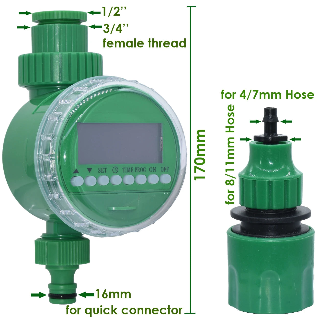 SPRYCLE 5m-100m 1/4'' Garden Watering Hose 4/7mm PVC Micro Drip Irrigation Pipe Tubing for Sprinkler Lawn Pot Plant Greenhouse