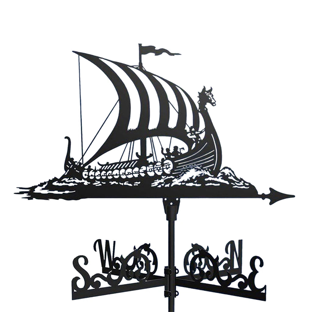 Weathervane Weather Vanes Roofs Retro Garden Stake Weather Vane Measuring Tools Outdoor Roof Decoration Architecture Decor Craft