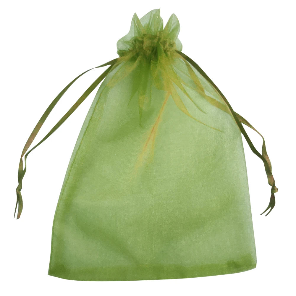 50pcs Fruit Protection Bags Mesh Netting Covers with Drawstring for Grapes Mango Veggies Reusable Pest Barrier Garden Plant Bags