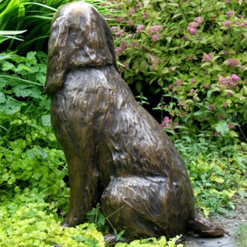 HOT Springer Spaniel Statue Garden Decor Resin Animal Dog Sculpture Yard Lawn Outdoor Decorative Ornament