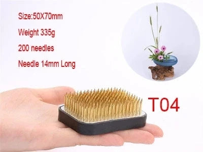 Japanese Ikebana Kenzan Flower Pot Base Holder Frog Floral Metal Tool