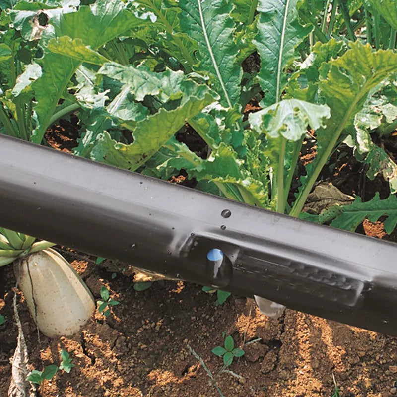 5~50m Drip Irrigation System Rain Drip Tape Farm Greenhouse Home Garden Plants Trickle Irrigation Drip Hose Emitter Inside