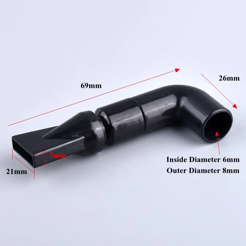 1PC Black /Transparent Aquarium Fish Tank Water Pump Duckbill Water Outlet Nozzle Duckbilled Sprinklers Return Pipe Fitting