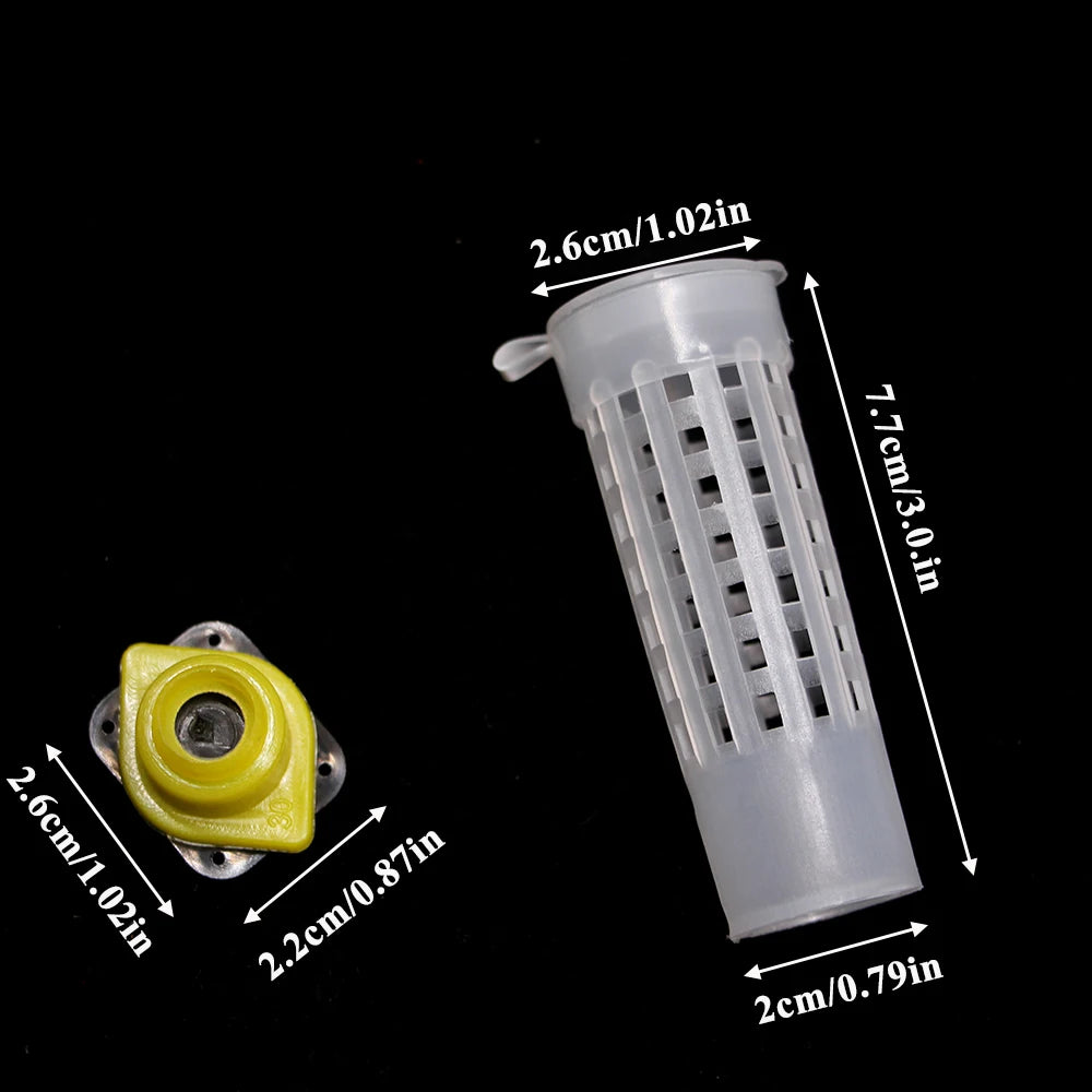 100PCS Wholesale Beekeeping Queen Bee Rearing System Protection Cages Plastic Tools Supplies Larva Anti Bite Equipemnt Farm