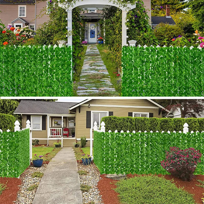 Artificial Leaf Privacy Fence Roll Wall Landscaping Fence Privacy Fence Screen Outdoor Garden Backyard Balcony Fence Privacy