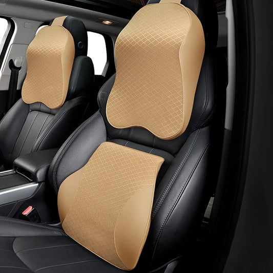 Headrest Car Neck Pillow Big Size Auto Seat Head Support Message Seat Neck Rest Cushion Under the Neck in The Car Memory Cotton