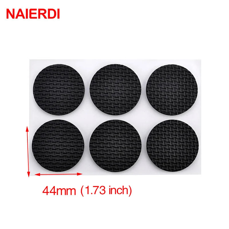 NAIERDI 1-24PCS Self Adhesive Furniture Leg Feet Rug Felt Pads Anti Slip Mat Bumper Damper For Chair Table Protector Hardware
