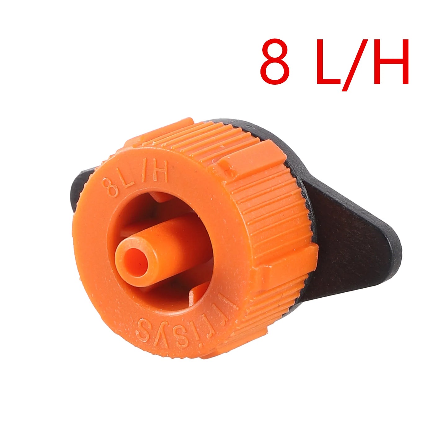 200Pcs 4L/8L Pressure Compensating Drip Emitters Adjustable Drippers Micro Connectors For Garden Lawn Drip Irrigation Tools