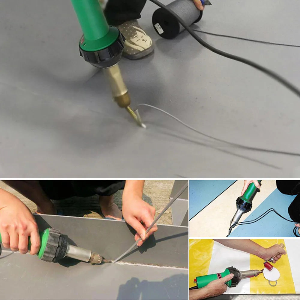 1600W Heat Gun Industrial Electric Hot Air Gun Hair Dryer Hairdryer PP PVC Plastic Welding Torch Hand-Held Thermal Power Tool