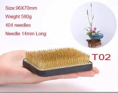 Japanese Ikebana Kenzan Flower Pot Base Holder Frog Floral Metal Tool